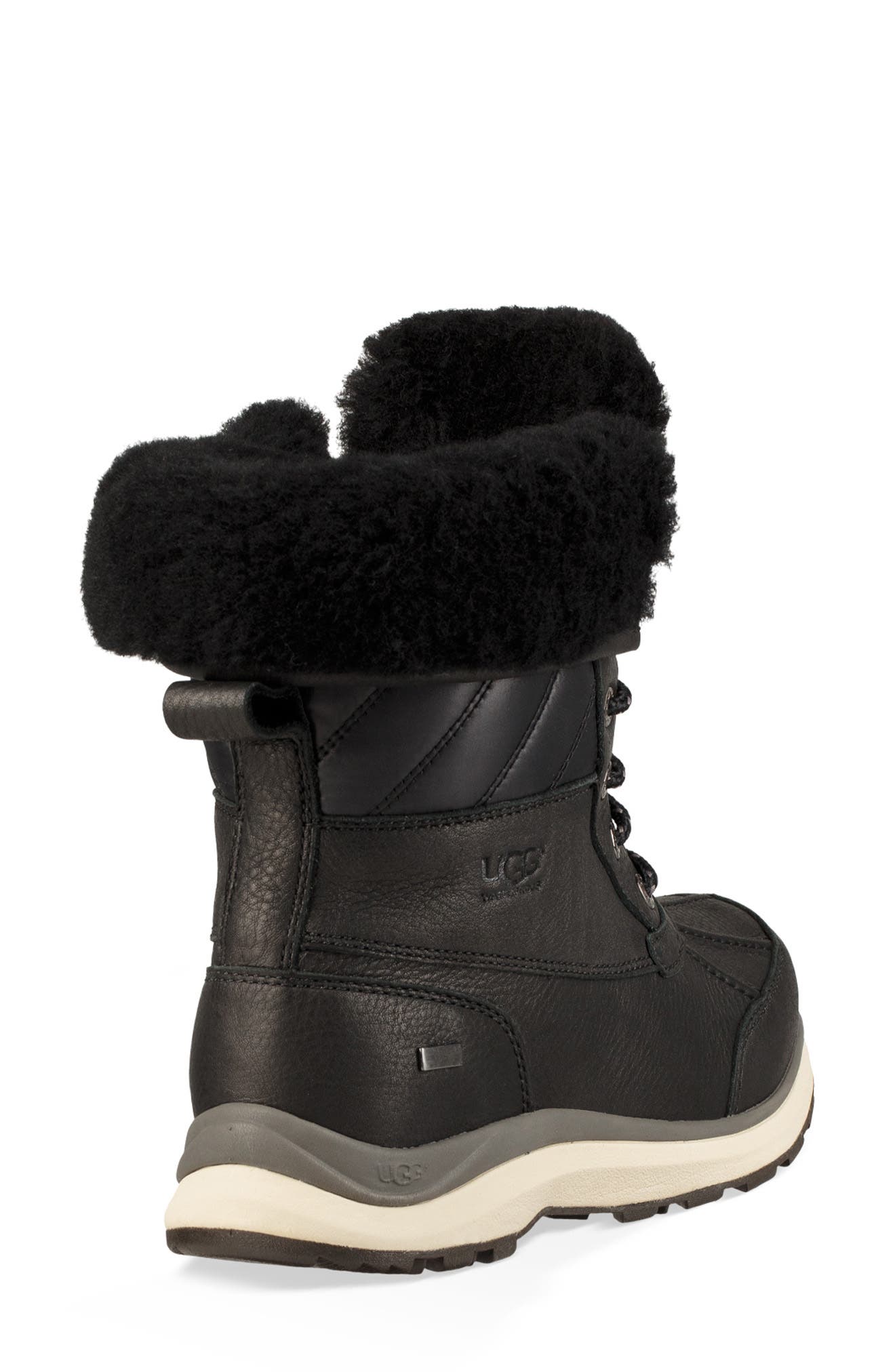 Adirondack III Waterproof Insulated Winter Bootie, Alternate, color, BLACK LEATHER