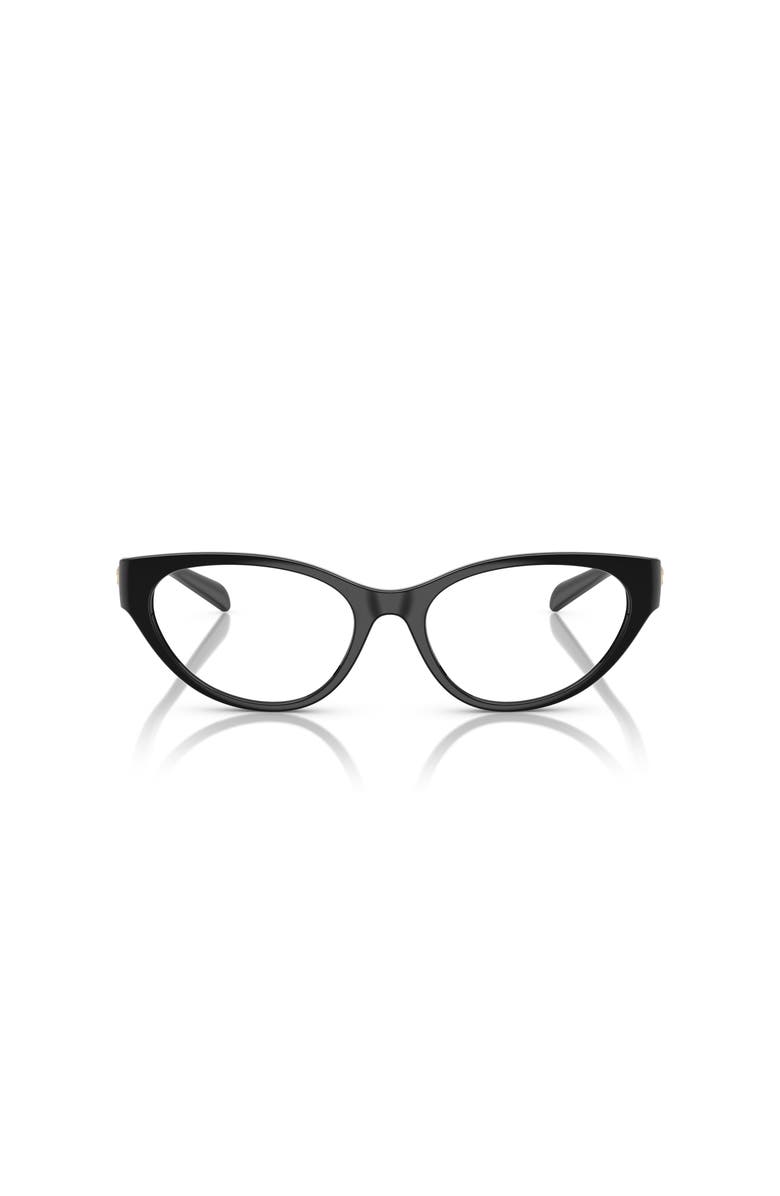 Versace 54mm Cat Eye optical glasses, Alternate, color, Black