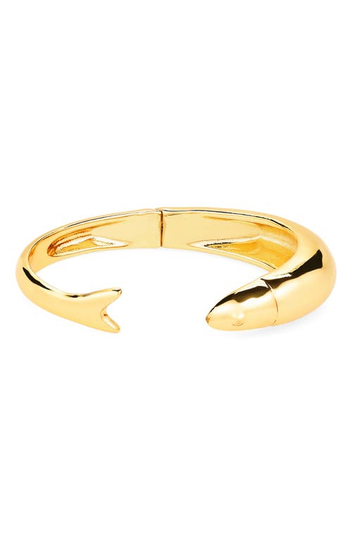 Madewell Fish Cuff Bracelet in Antique Gold at Nordstrom