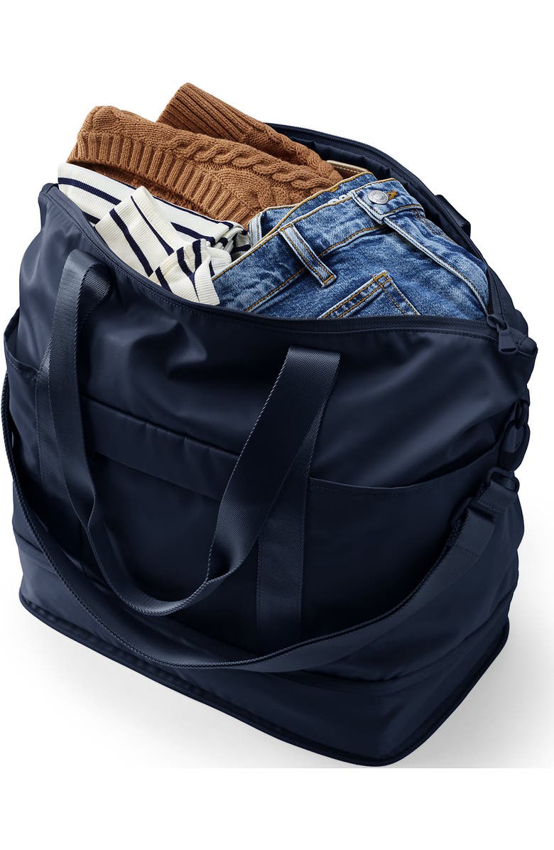 Lands' End Travel Carry On Luggage Tote Bag, Alternate, color, Radiant Navy