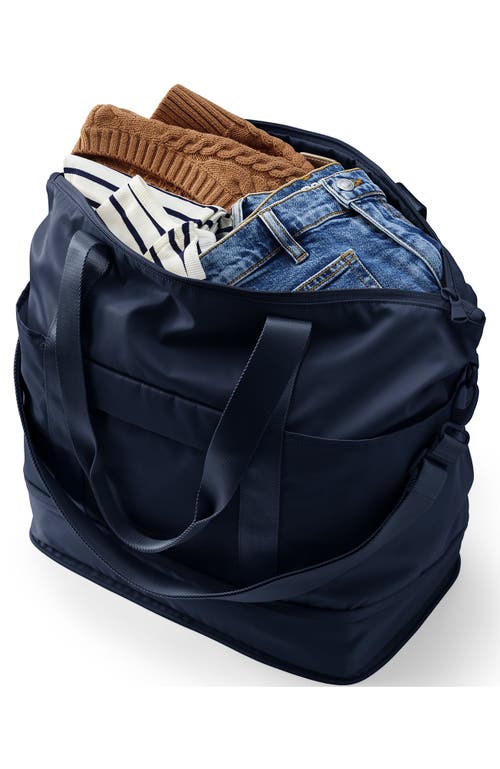 Lands' End Travel Carry On Luggage Tote Bag In Radiant Navy