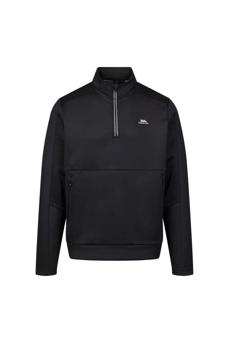 Jay Quarter Zip Long-Sleeved Top, Main, color, Black