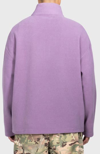 Onyx Oversize Half Zip Fleece Pullover