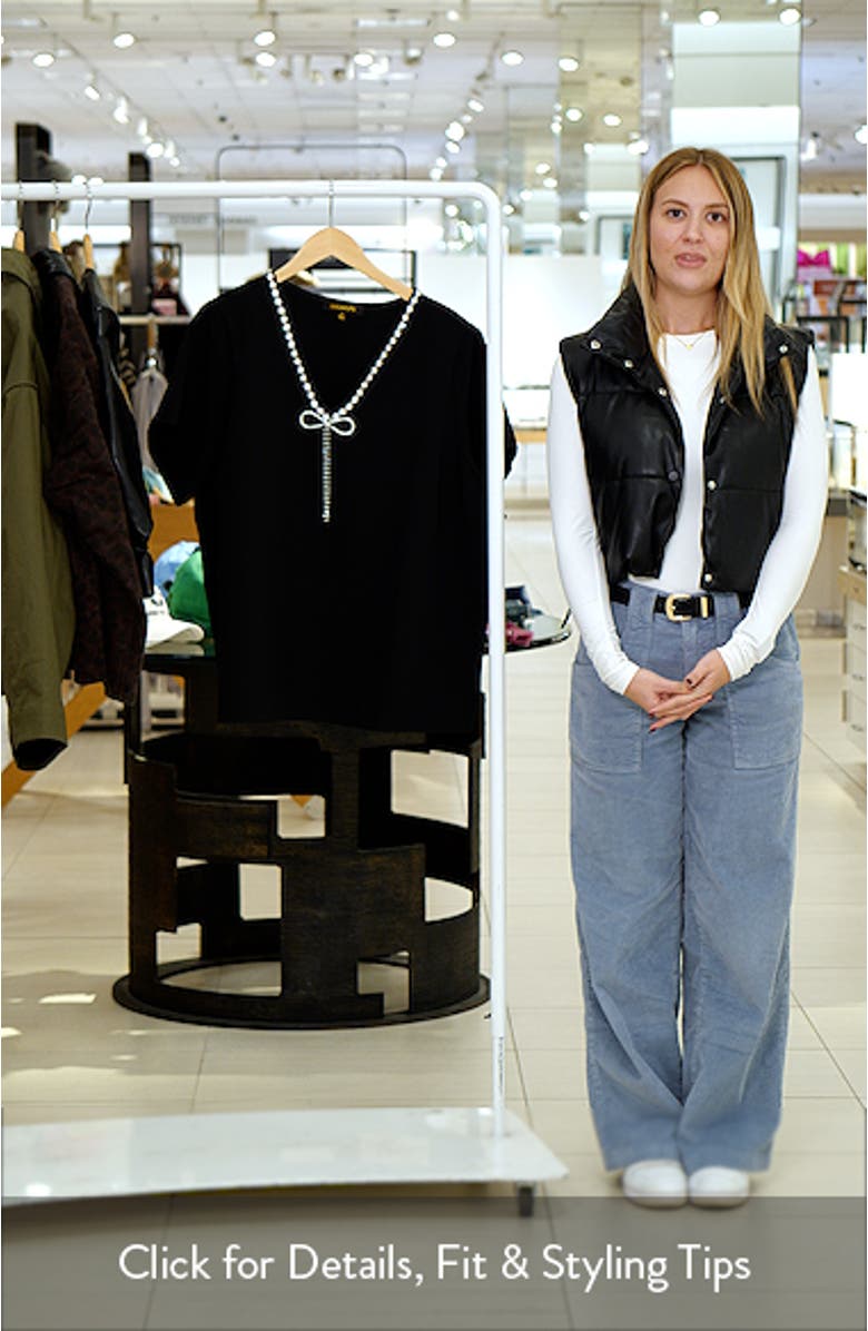 Endisy Embellished Neck Bow Top, sales video thumbnail