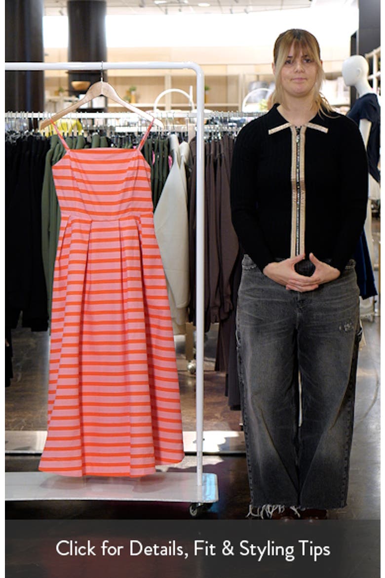 Stripe Sleeveless Maxi Dress video