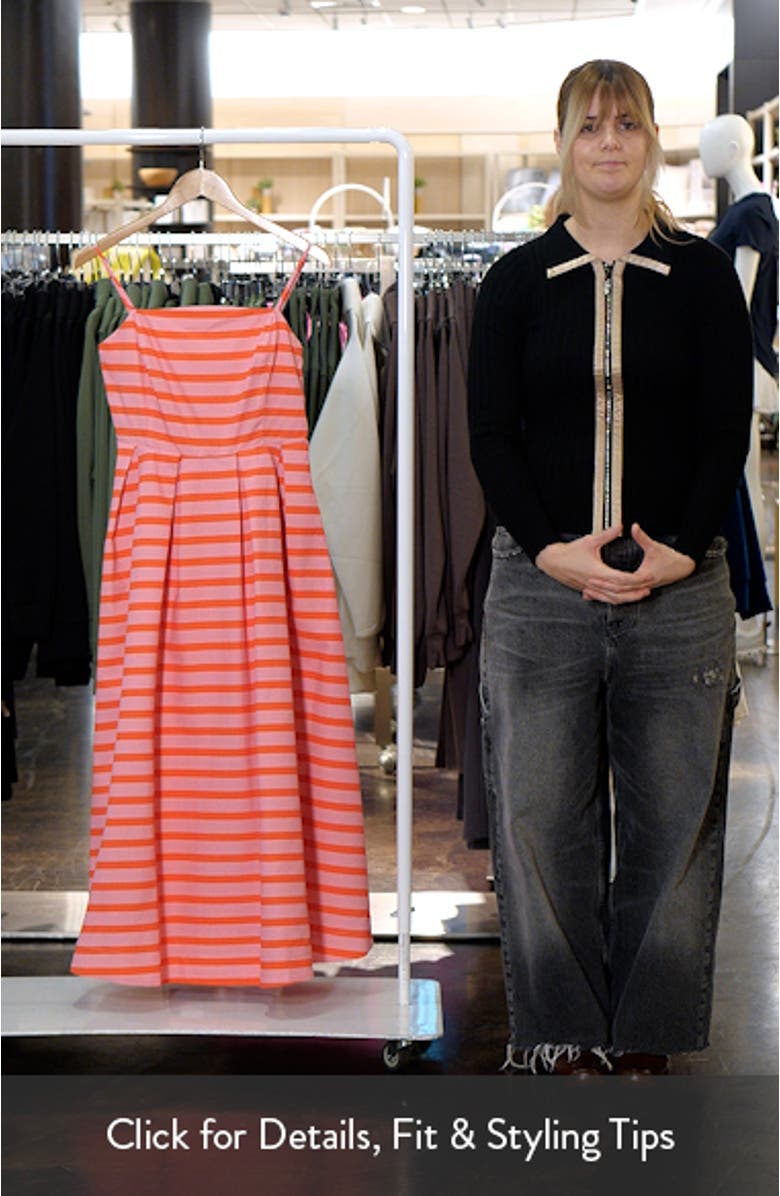 Stripe Sleeveless Maxi Dress, sales video thumbnail