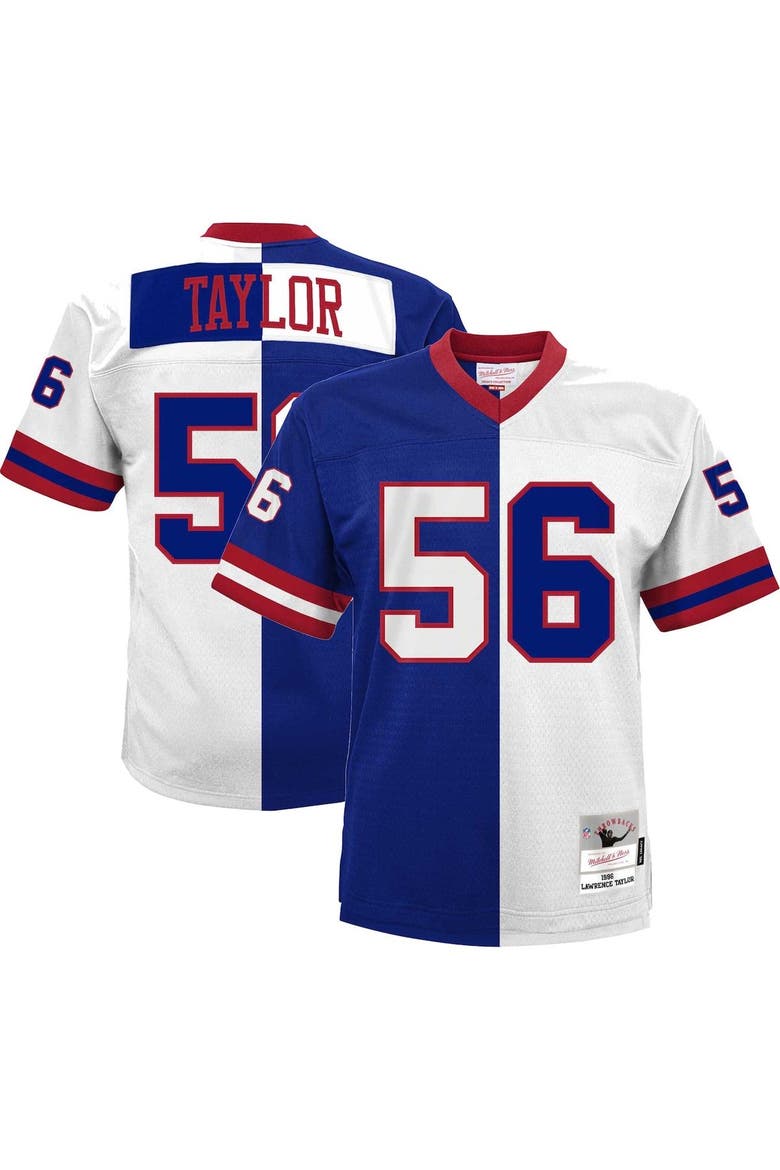 Men's Mitchell & Ness Lawrence Taylor Royal/White New York Giants Big & Tall Split Legacy Retired Player Replica Jersey, Alternate, color, Royal
