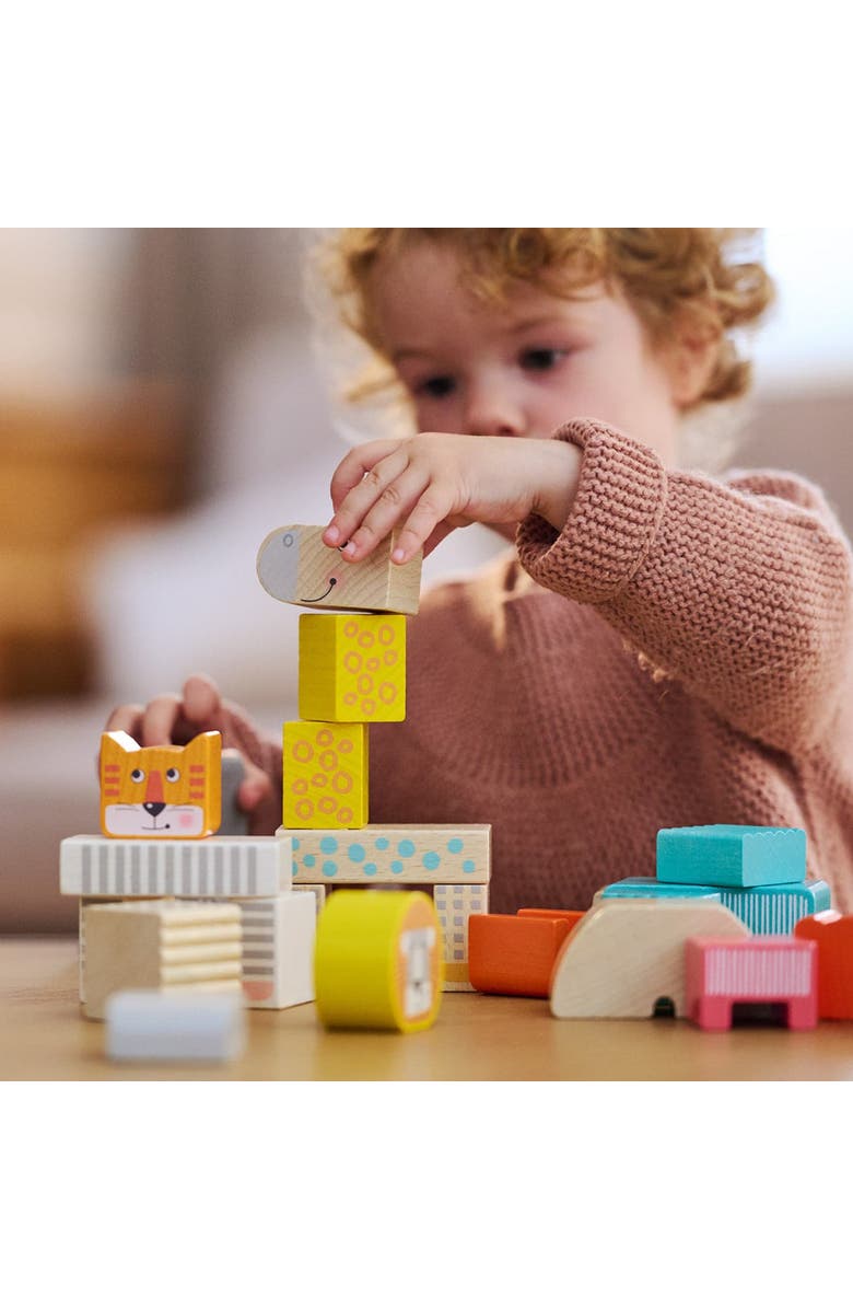 HABA Animal Parade Wooden Blocks - 25 Piece Set, Alternate, color, Multi