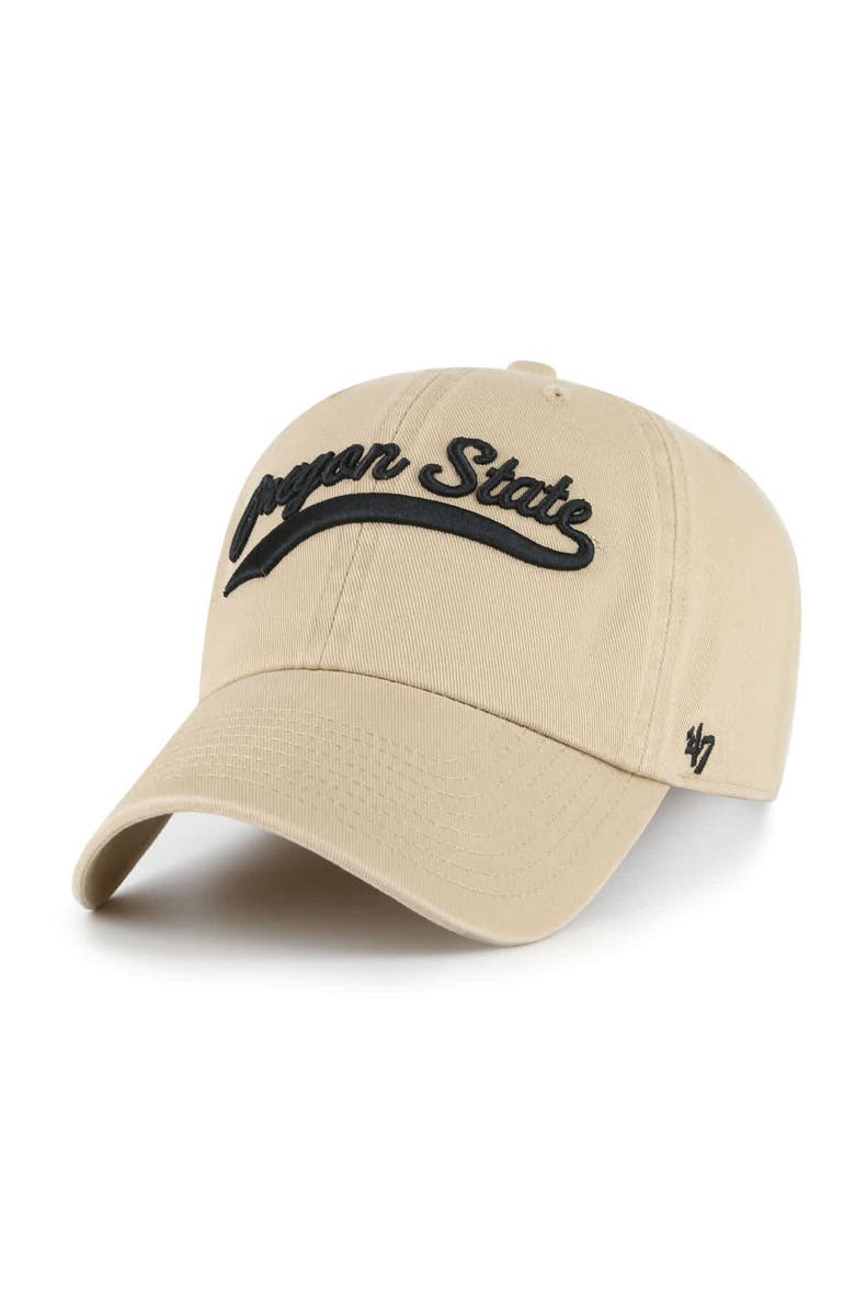 '47 Men's '47 Khaki Oregon State Beavers Vault Clean Up Adjustable Hat, Main, color, 