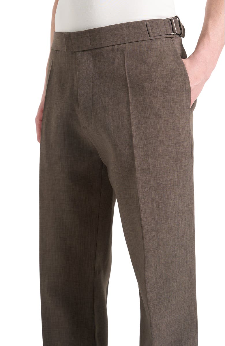 Manière De Voir Joseph Regular Fit Hatched Tailored Trousers, Alternate, color, Light Brown