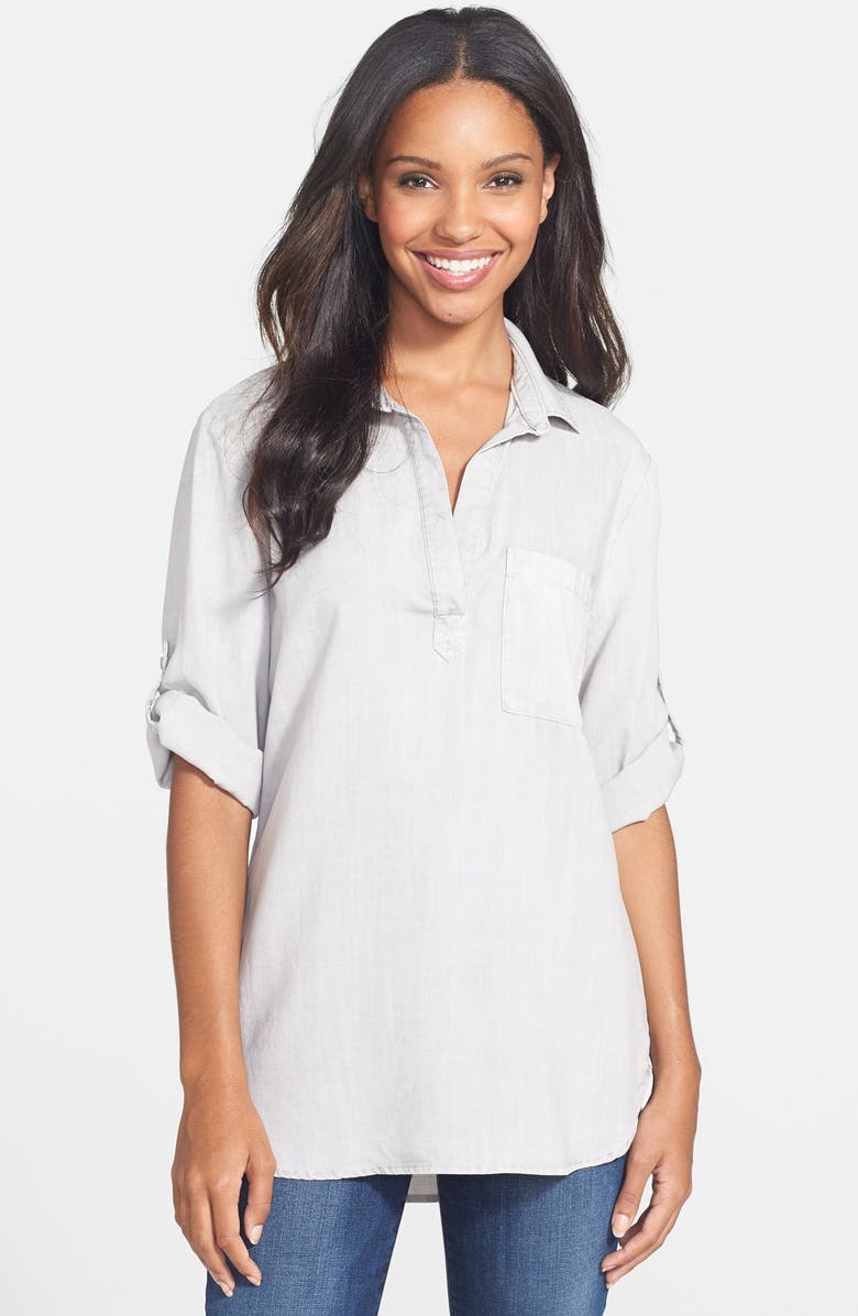 Side Stitch Popover Tunic Shirt, Main, color, 