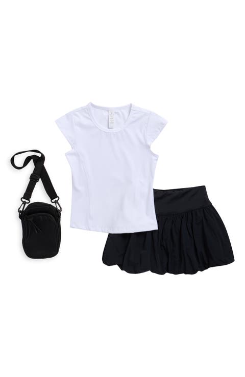Kids' Chloe T-Shirt, Bubble Skirt & Crossbody Bag Set