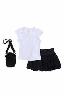 YOGALICIOUS Kids' Chloe T-Shirt, Bubble Skirt & Crossbody Bag Set