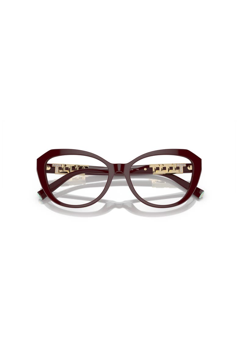 54mm Cat Eye optical glasses, Alternate, color, Red
