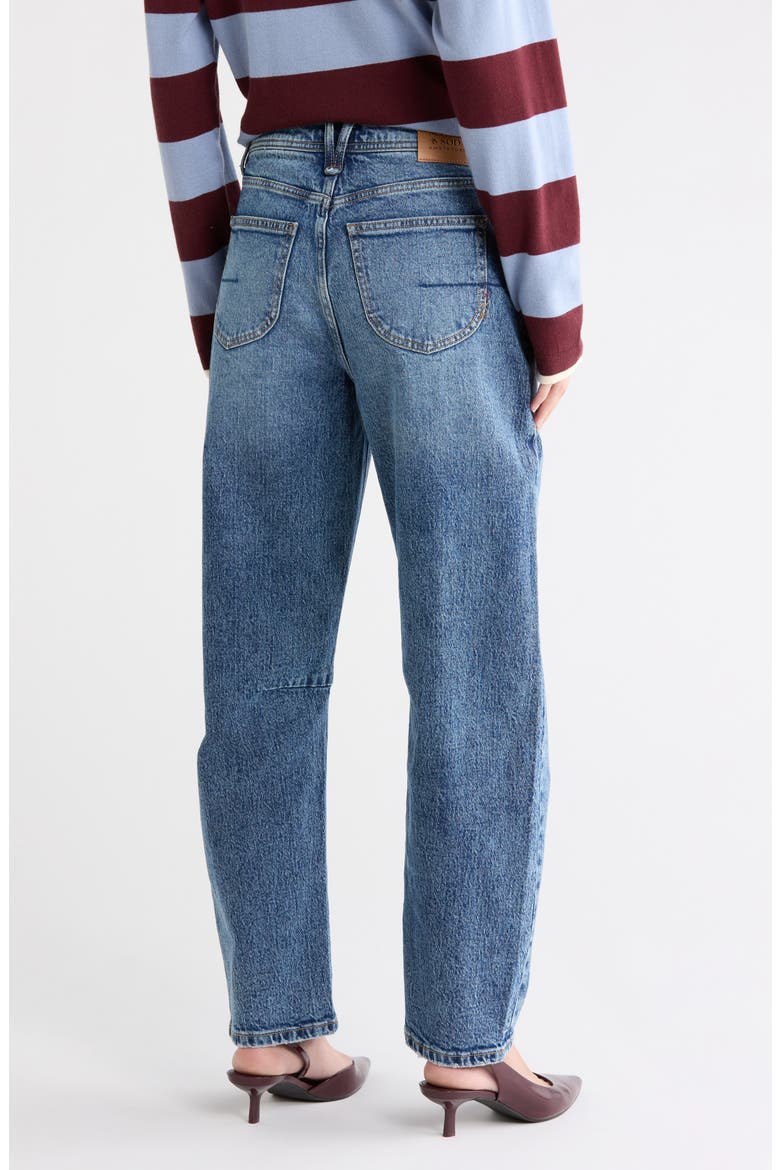 The Current High Waist Barrel Leg Jeans, Alternate, color, BARBADOS