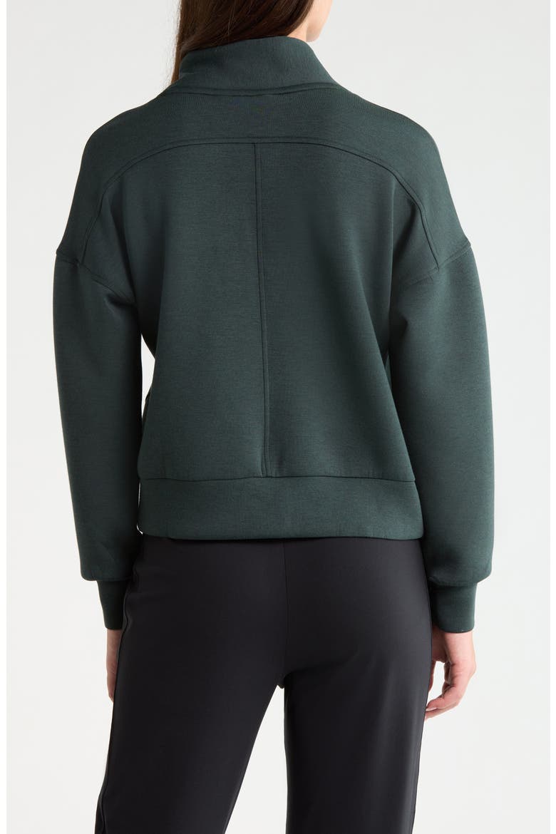 AirEssentials Shawl Collar Quarter Zip Pullover, Alternate, color, NIGHT FOREST HEATHER