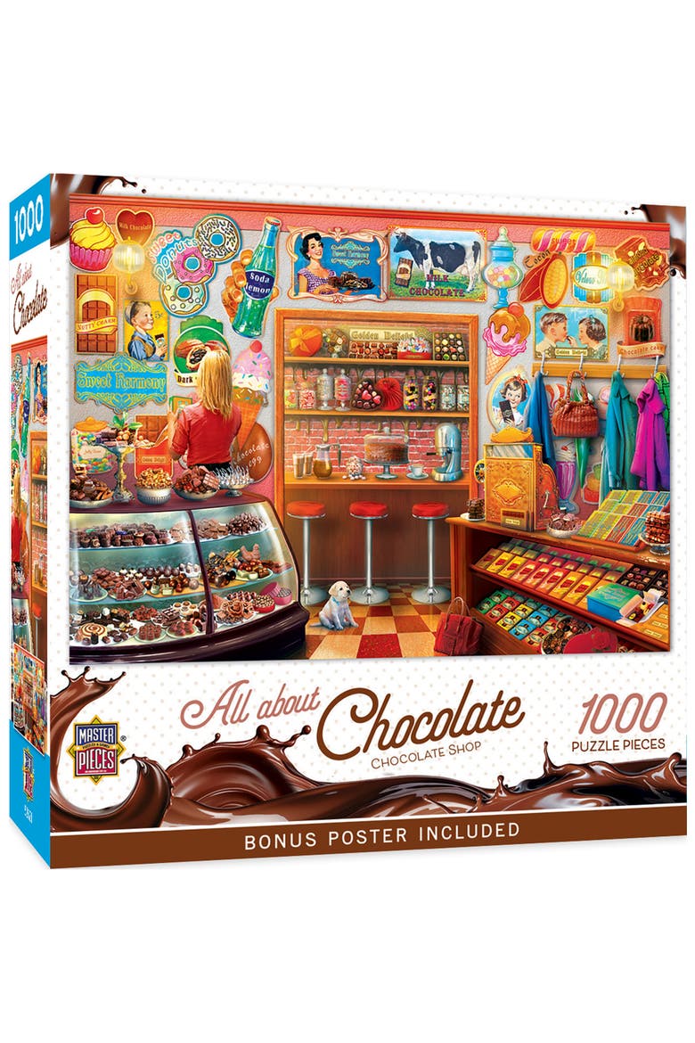 Chocolate Shop 1000 Piece Jigsaw Puzzle, Main, color, Multicolor