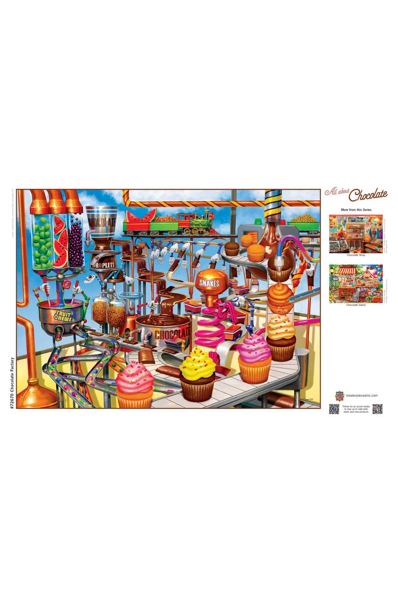 Chocolate Factory 1000 Piece Puzzle, Alternate, color, Multicolor