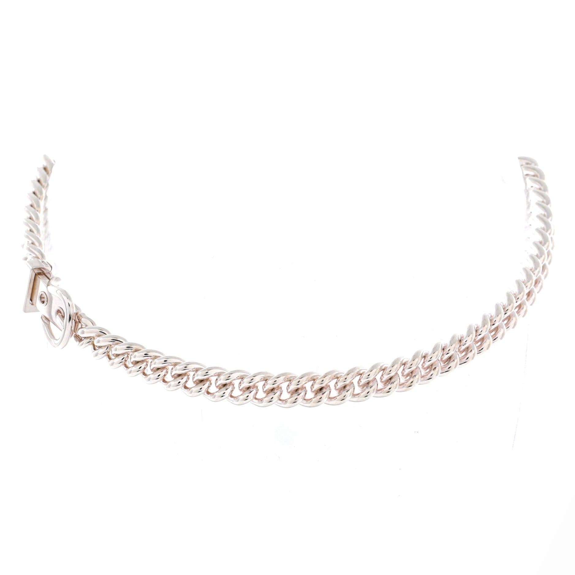 Boucle Sellier Necklace Sterling Silver PM, Alternate, color, Metallic Silver