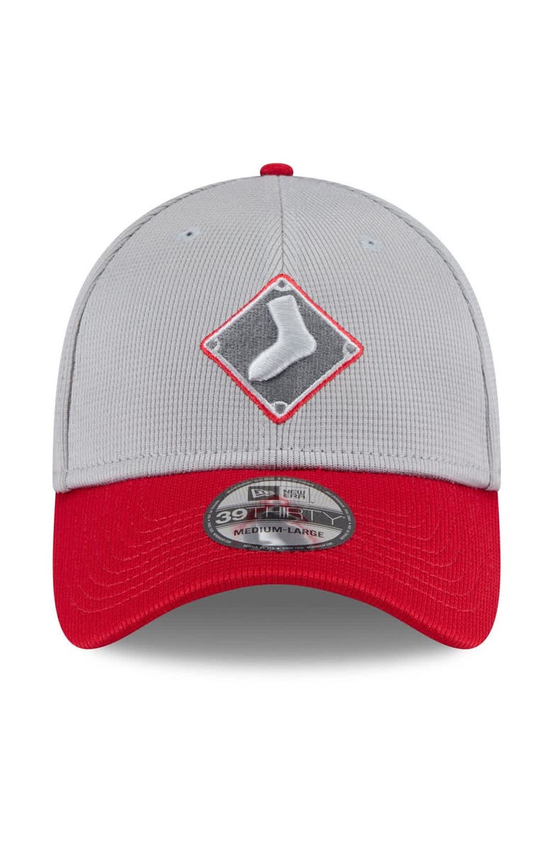 New Era Men's New Era  Gray/Red Chicago White Sox 2025 Batting Practice 39THIRTY Flex Hat, Alternate, color, 