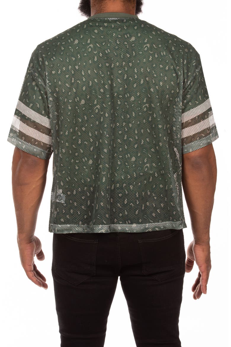 Eskimo Oversize Short Sleeve Mesh V-Neck Jersey, Alternate, color, SYCAMORE