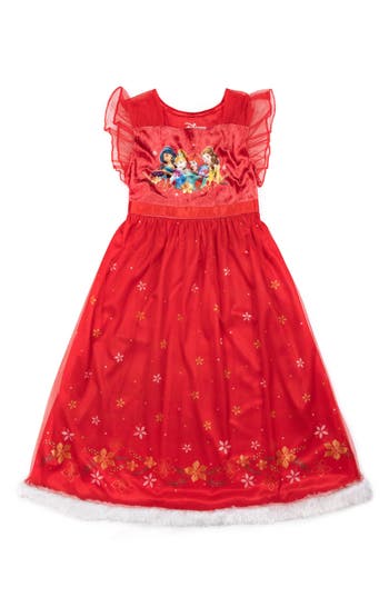 Ame Kids' Disney Princess Pajama Night Gown In Purple