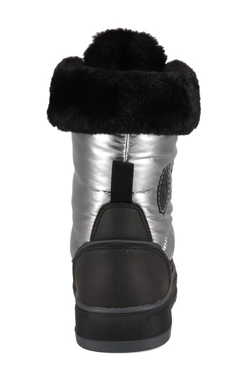 Aquatherm By Santana Canada Minden Metallic Faux Fur Lined Lace-up Boot In Multi