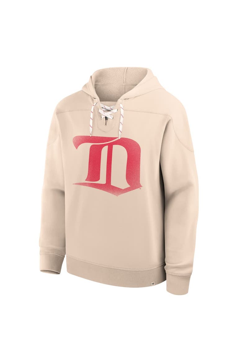 Men's Fanatics Cream Detroit Red Wings Vintage Hoodie, Alternate, color, Cream