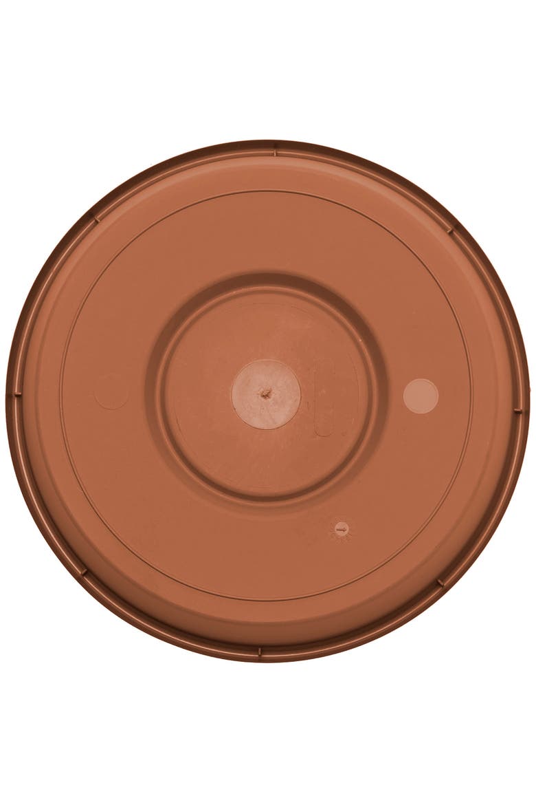 Terra 20 Inch Resin Saucer, Alternate, color, Brown