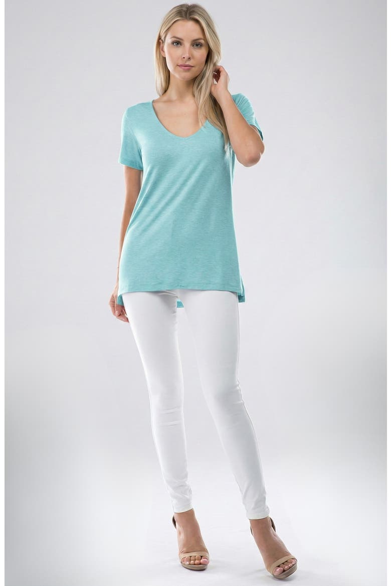 V-Neck T-Shirt, Alternate, color, BLUE RADIANCE