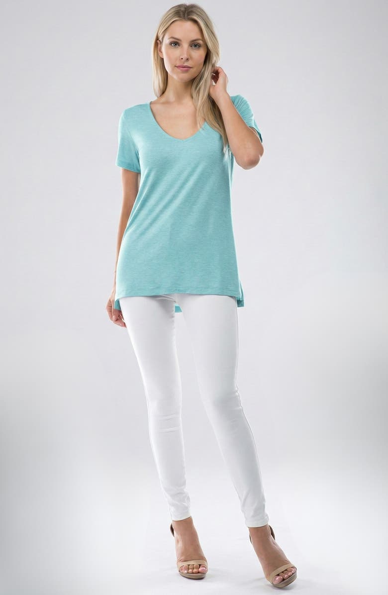 APNY V-Neck T-Shirt, Alternate, color, Blue Radiance