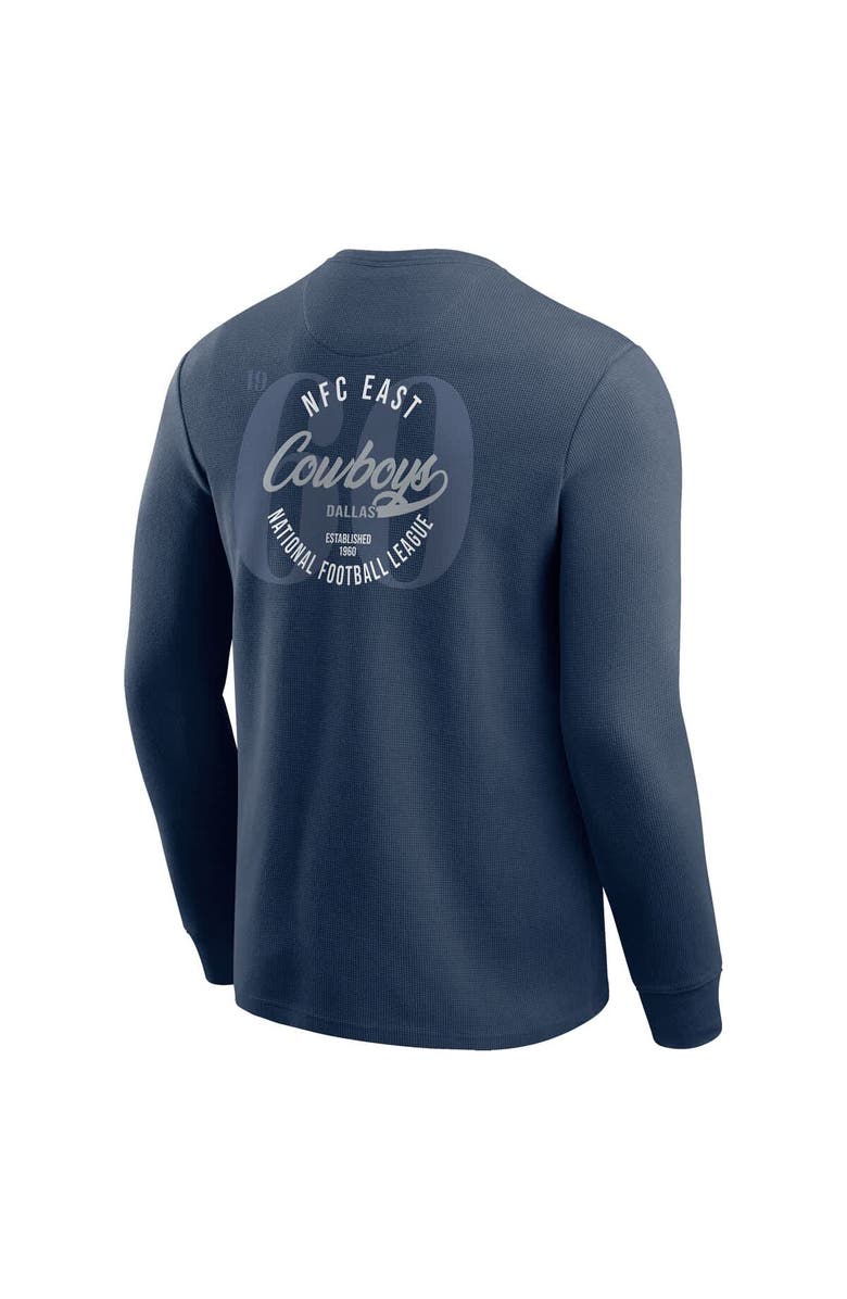 Darius Rucker Collection by Fanatics Men's Darius Rucker Collection by Fanatics Navy Dallas Cowboys Washed Waffle-Knit Long Sleeve T-Shirt, Alternate, color, Navy