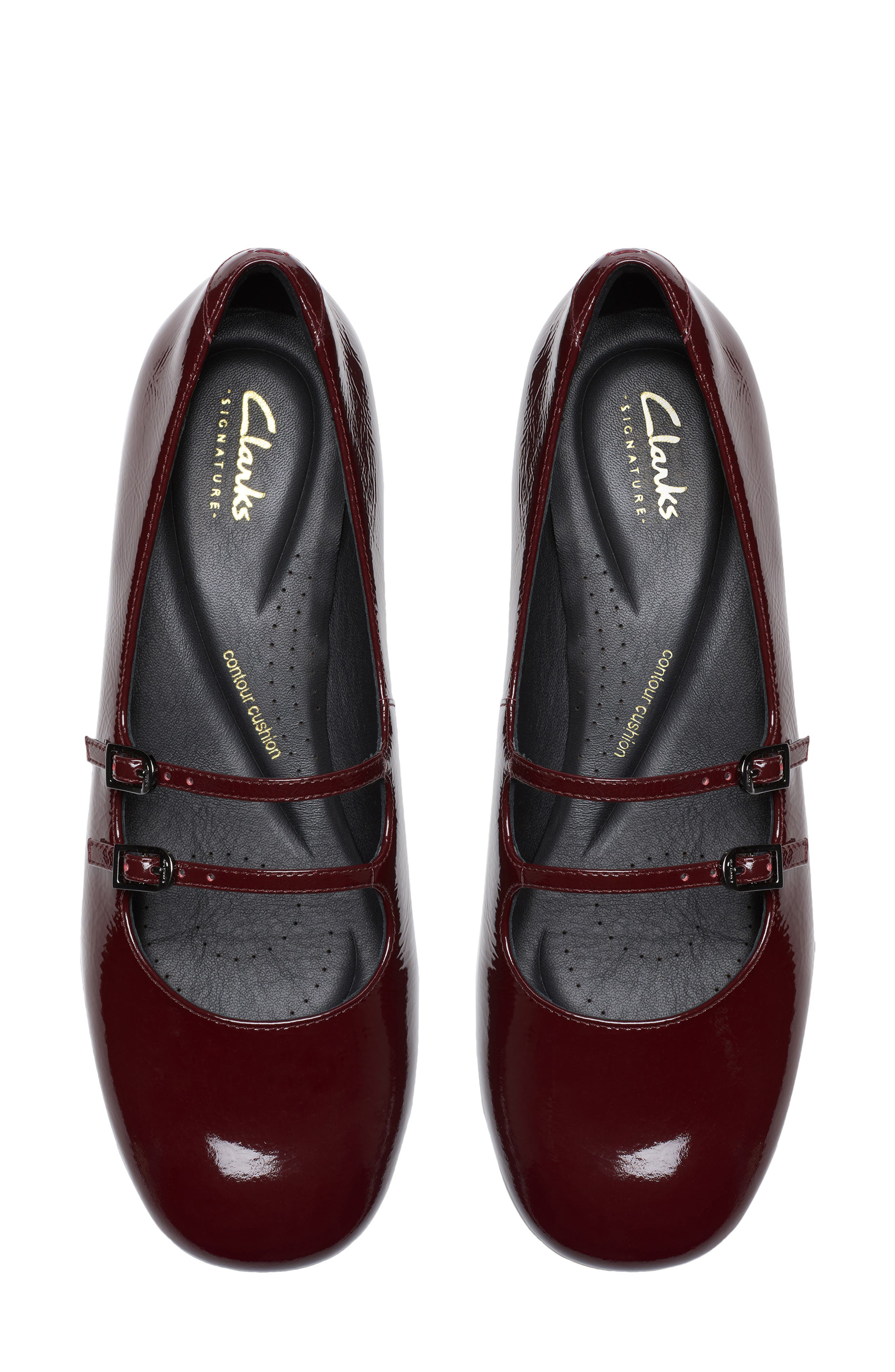Clarks<sup>®</sup> Daiss Shine Mary Jane Pump, Alternate, color, Burgundy Patent