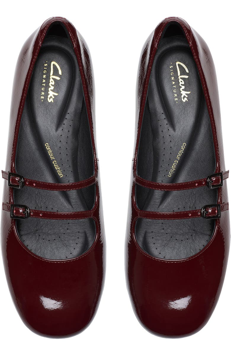 Clarks<sup>®</sup> Daiss Shine Mary Jane Pump, Alternate, color, Burgundy Patent