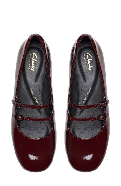 Clarksr Clarks(r) Daiss Shine Mary Jane Pump In Burgundy
