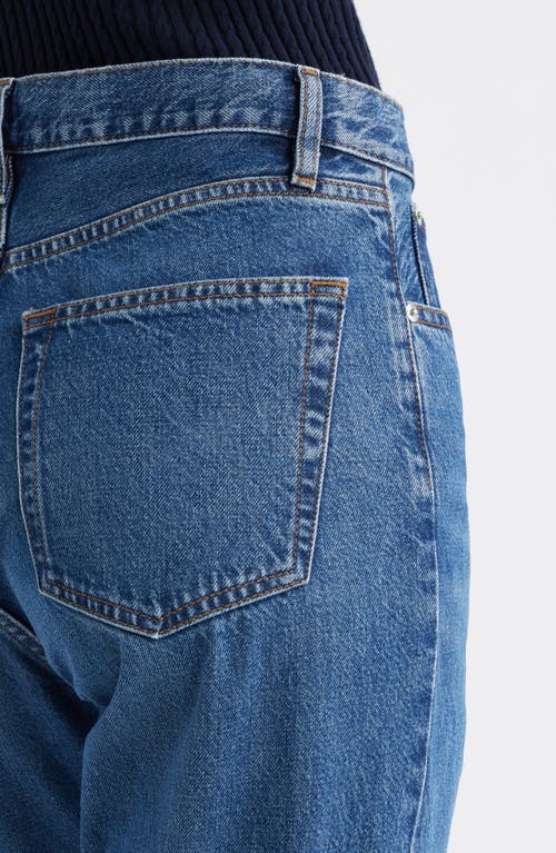 Frame The Lax High Waist Flare Jeans In Blue