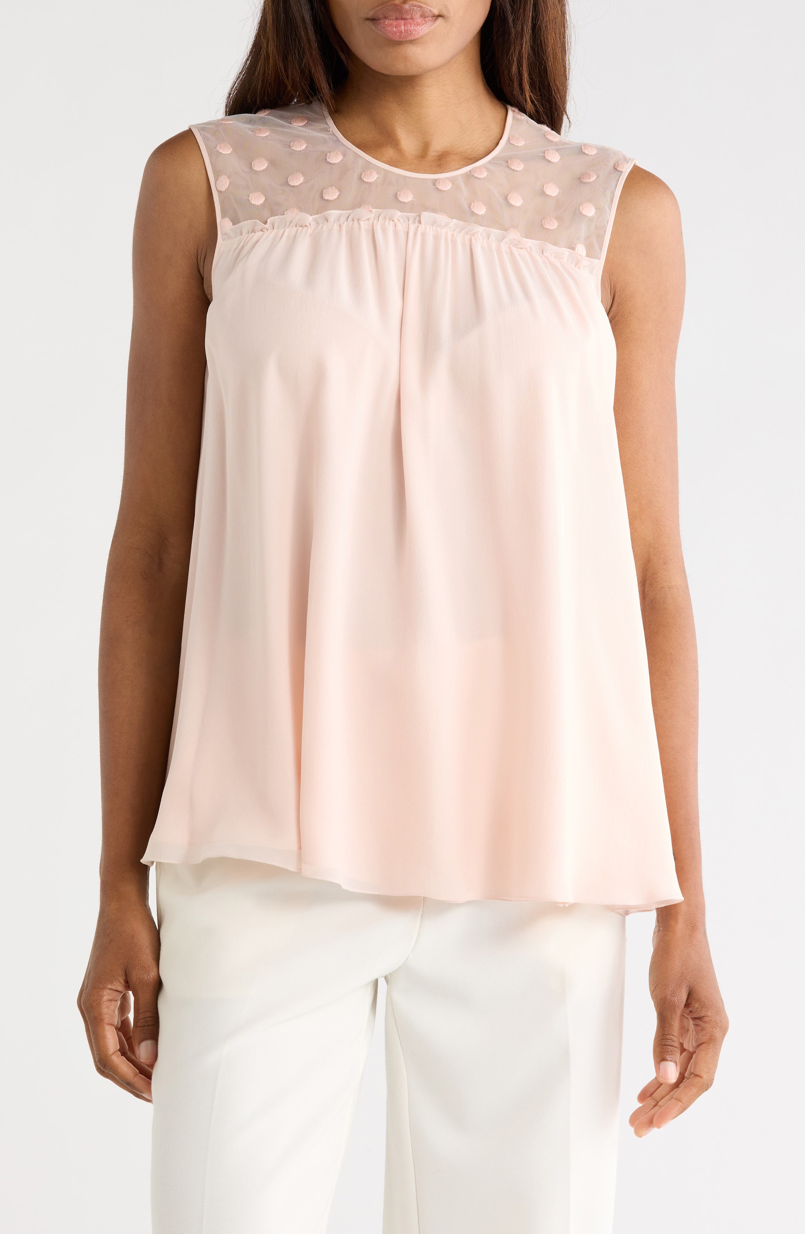 Longchamp Dot Mesh Yoke Tank