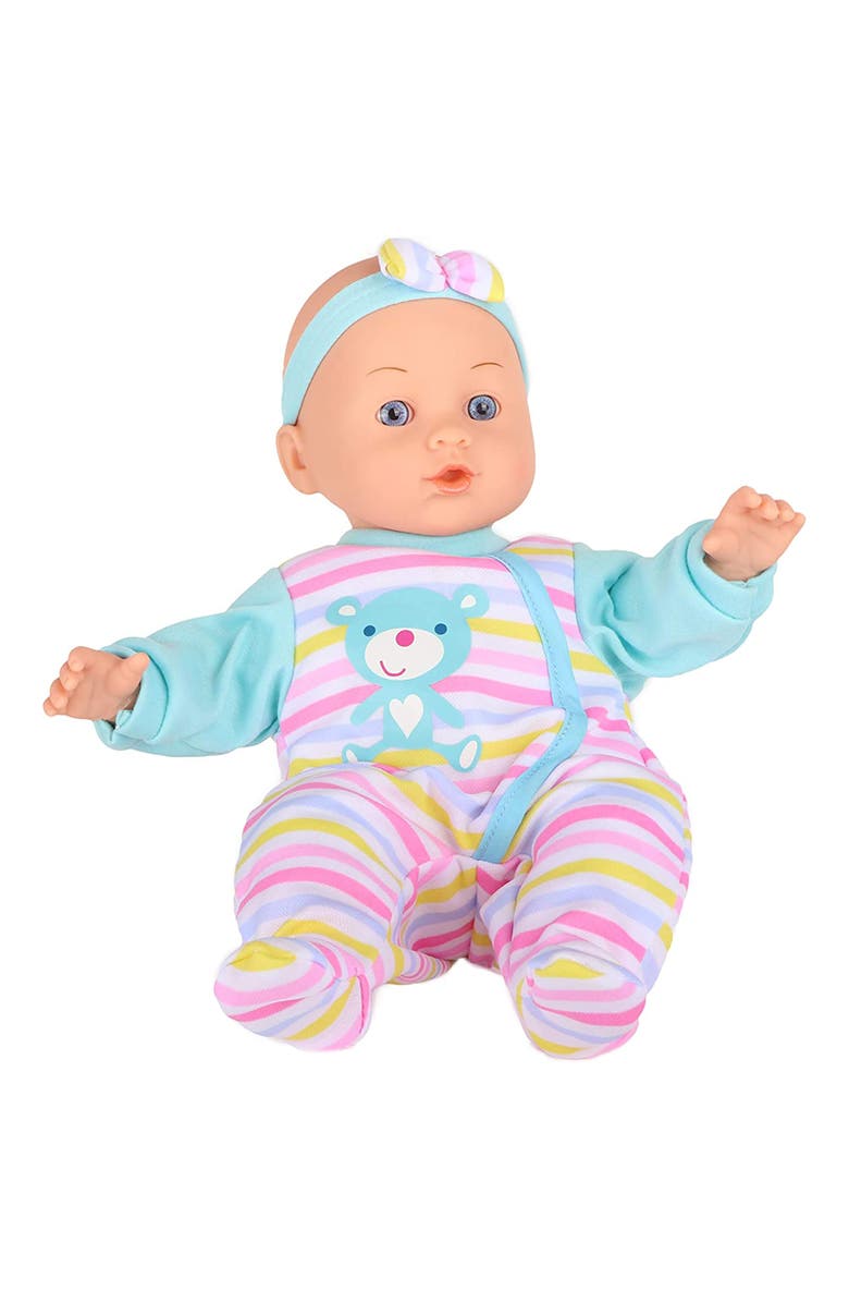 Dream Collection 14 Inch Chatter and Coo Boy Baby Doll, Alternate, color, Multicolored