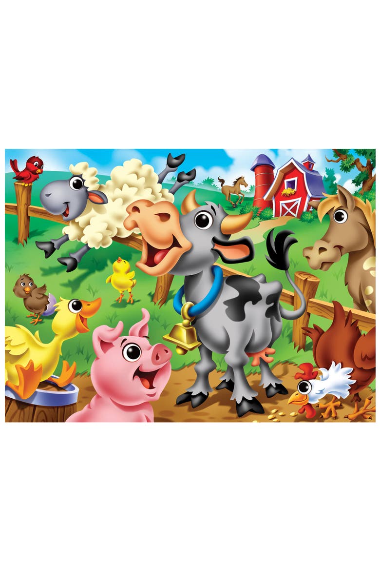 Googly Eyes Farm Animals 48 Piece Puzzle, Alternate, color, Multicolor