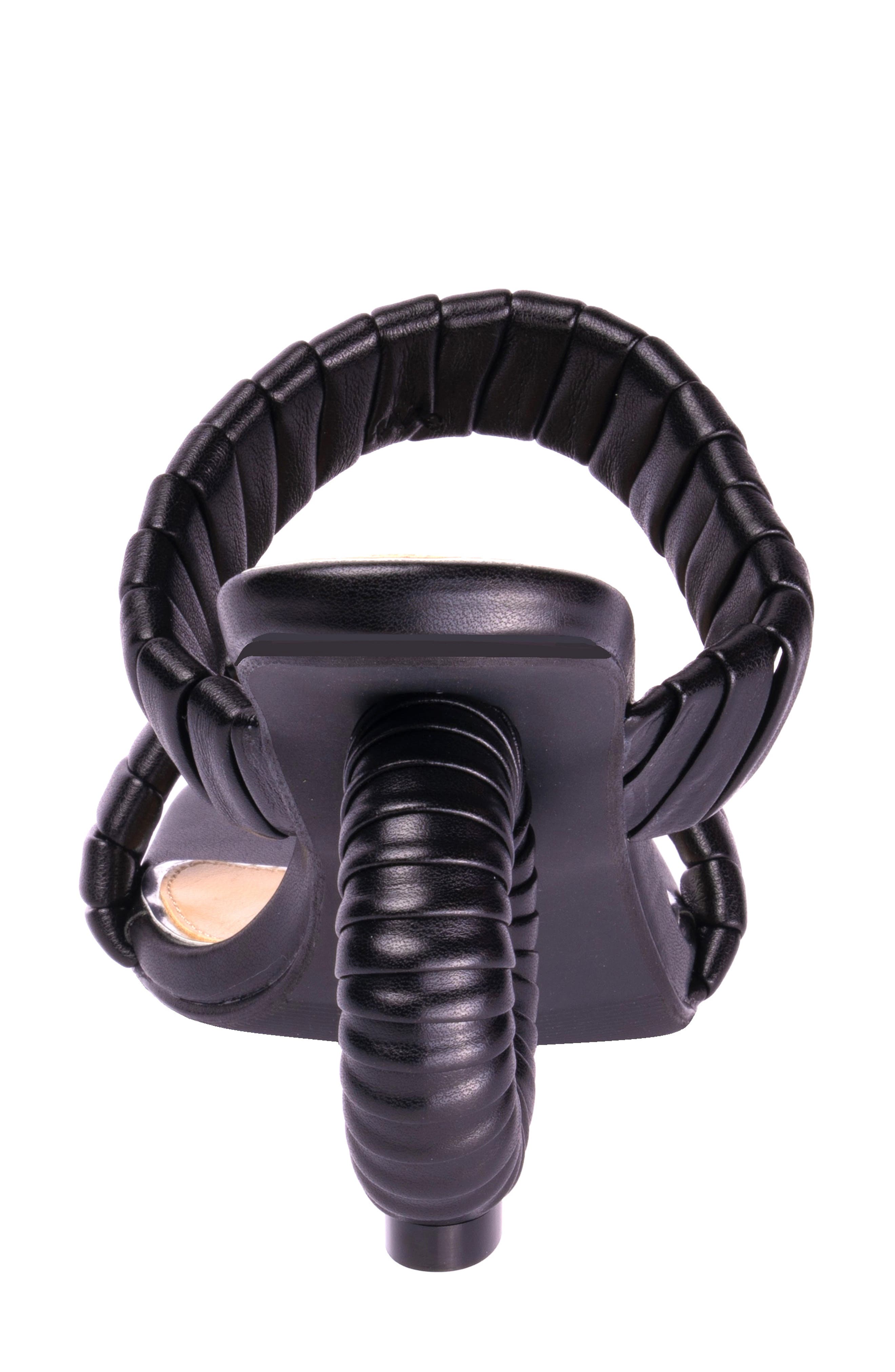 NINETY UNION Ash Heeled Sandal, Alternate, color, Black