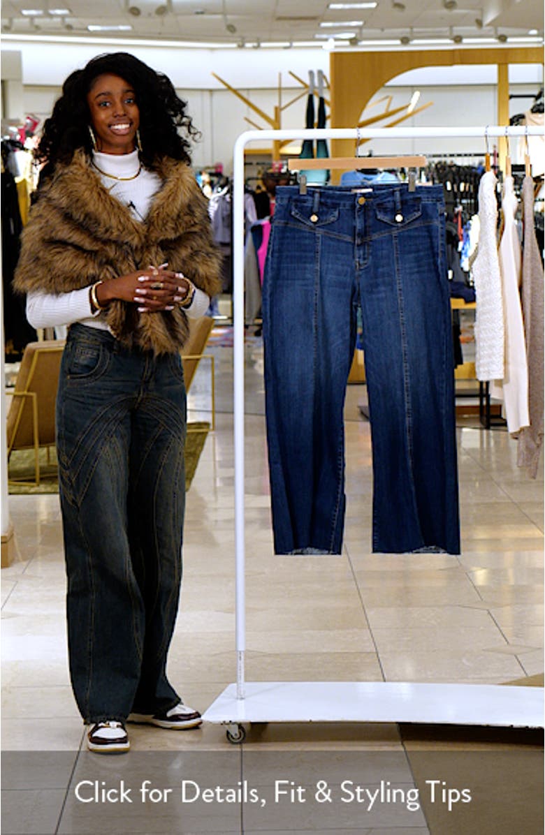 Meg High Waist Ankle Wide Leg Jeans, sales video thumbnail
