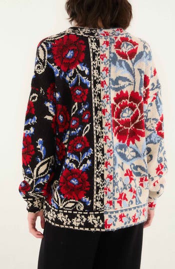 Mixed Valentina Floral Cardigan