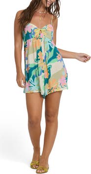 Billabong In a Twist Floral Romper