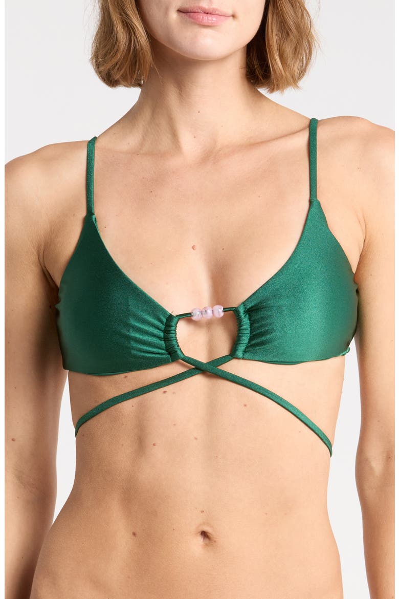 Elegance Bikini Top, Main, color, HUNTER