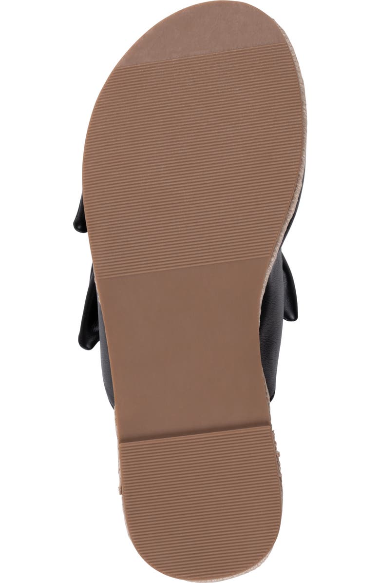 GOOD CHOICE NEW YORK Cosmos Bow Espadrille Wedge Sandal, Alternate, color, Black
