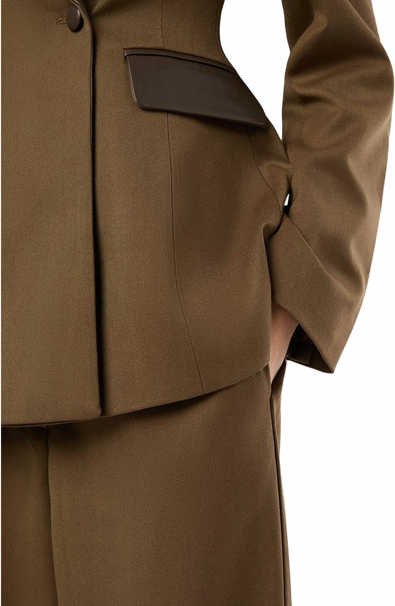 WeWoreWhat Fitted Blazer, Alternate, color, Kangaroo/Brown