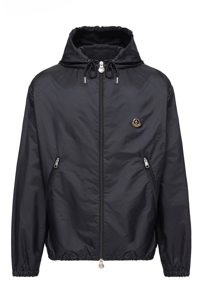 Water Repellent Hooded Windbreaker Jacket, Main, color, NAVY