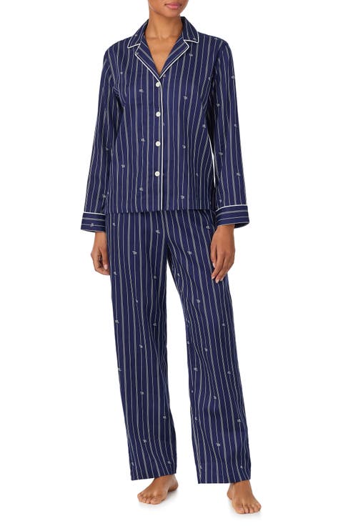 Print Cotton Blend Pajamas