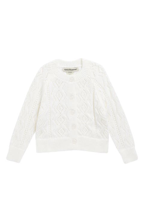Kids' Pointelle Cardigan (Little Kid & Big Kid)