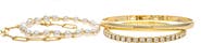 RIVKA FRIEDMAN Set of 4 Freshwater Pearl & Cubic Zirconia Bracelets